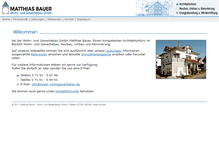 Tablet Screenshot of bauer-wohngewerbebau.de